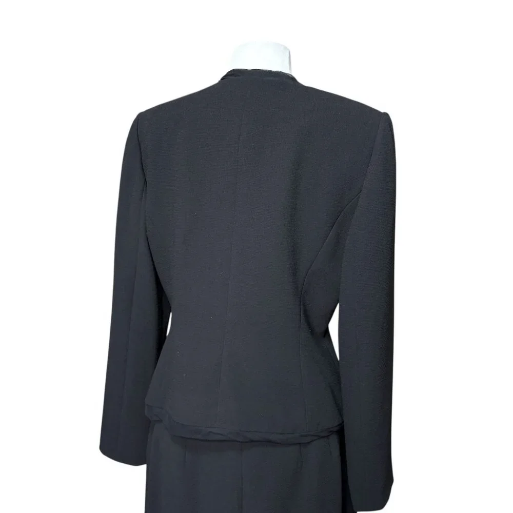 Tahari Arthur S. Levine Suit Skirt Black Size 10 - Picture 6 of 7
